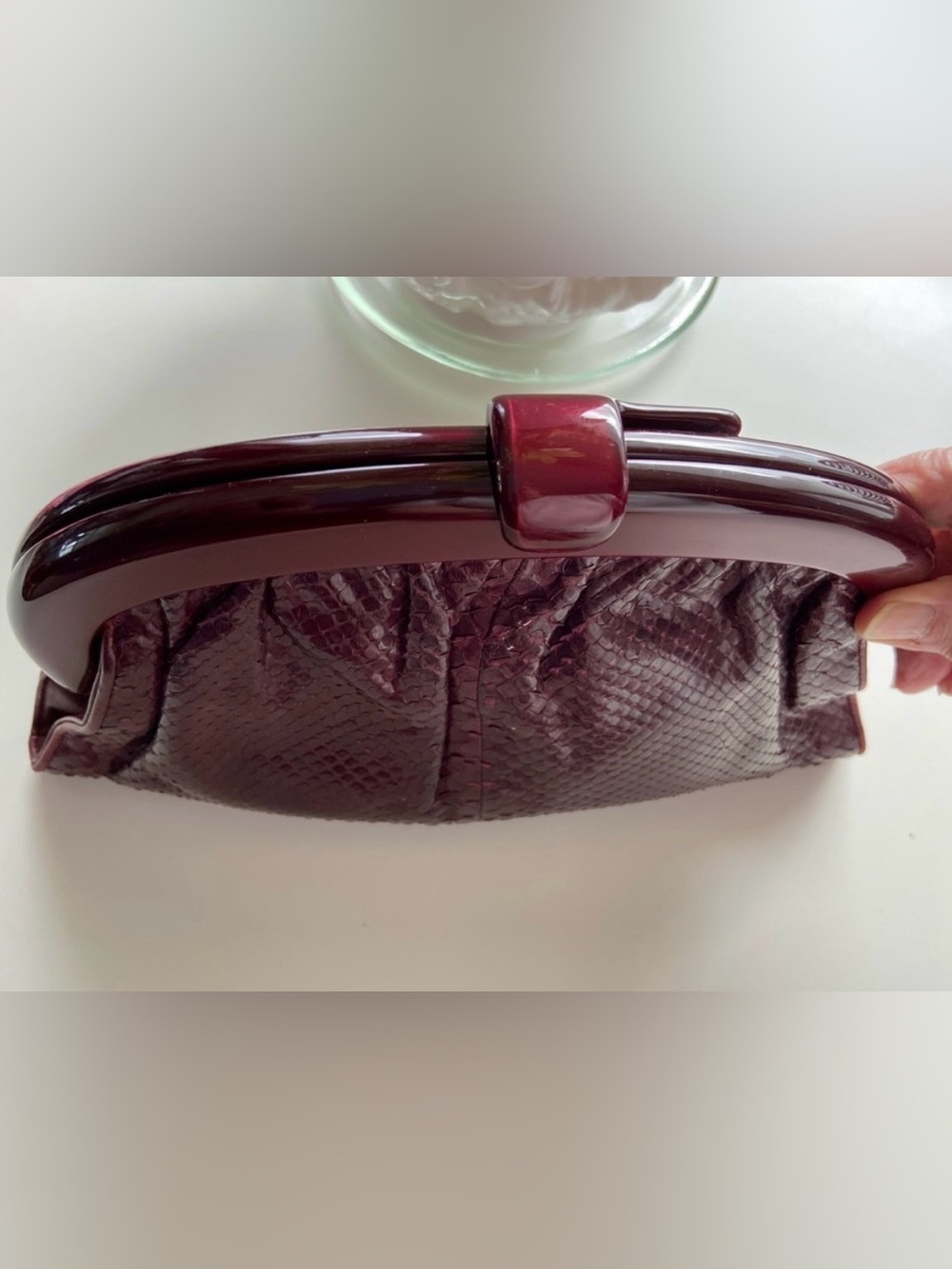 Bottega veneta snakeskin clutch - Picture 3 of 5